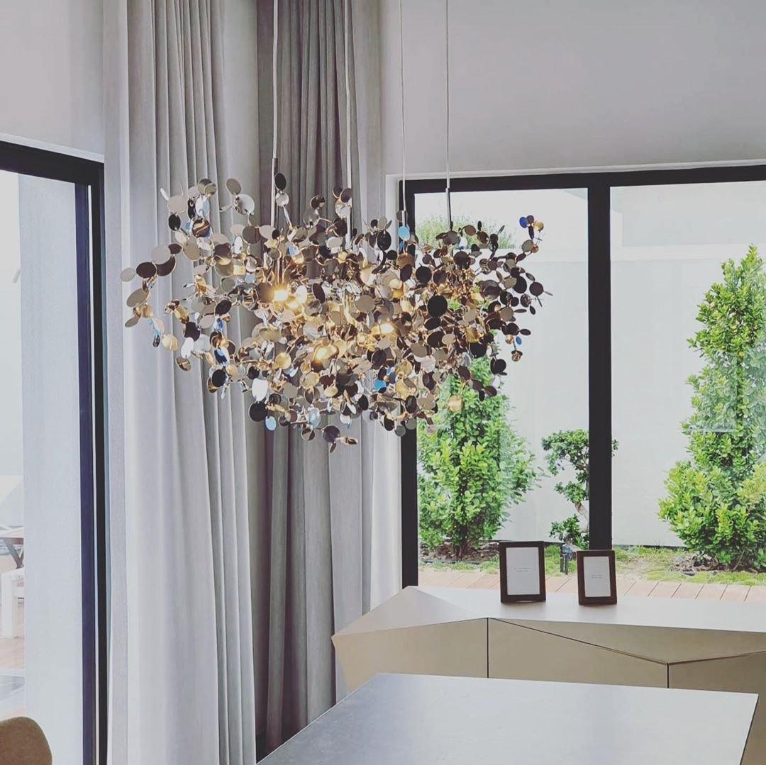 Noruielle Pendelleuchte Metallic Disc Cloud