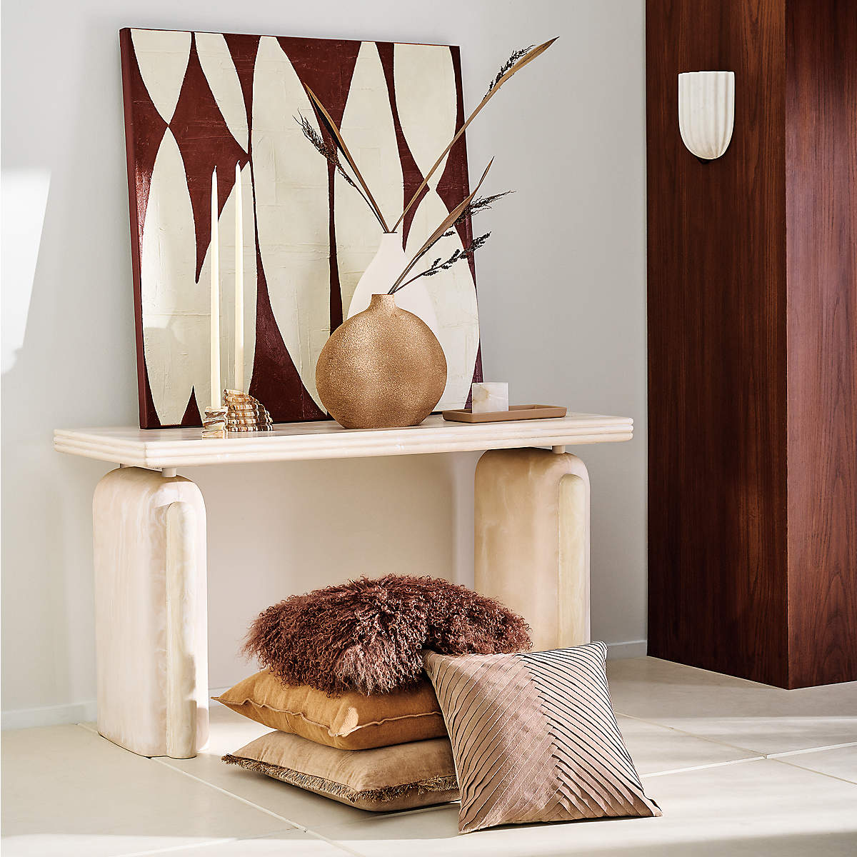 Tinduvys Elegance Ariel Single Marmor Flutige Wandleuchte