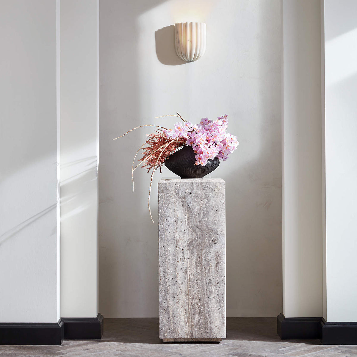 Tinduvys Elegance Ariel Single Marmor Flutige Wandleuchte