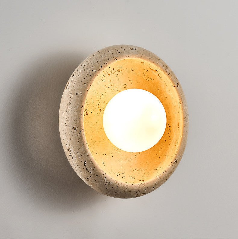 Valiselle Travertine Wandleuchte