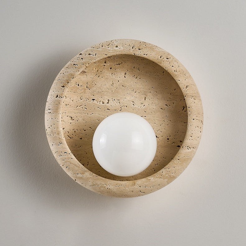 Valiselle Travertine Wandleuchte