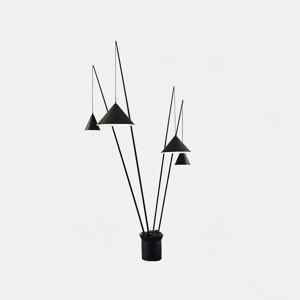 Canorara Multi-Arm Stehleuchte Schwarz