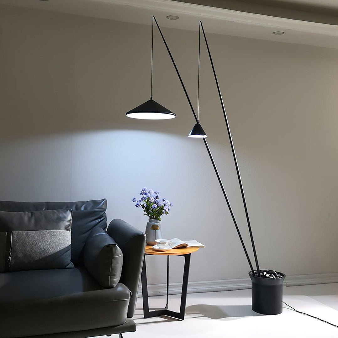 Canorara Multi-Arm Stehleuchte Schwarz