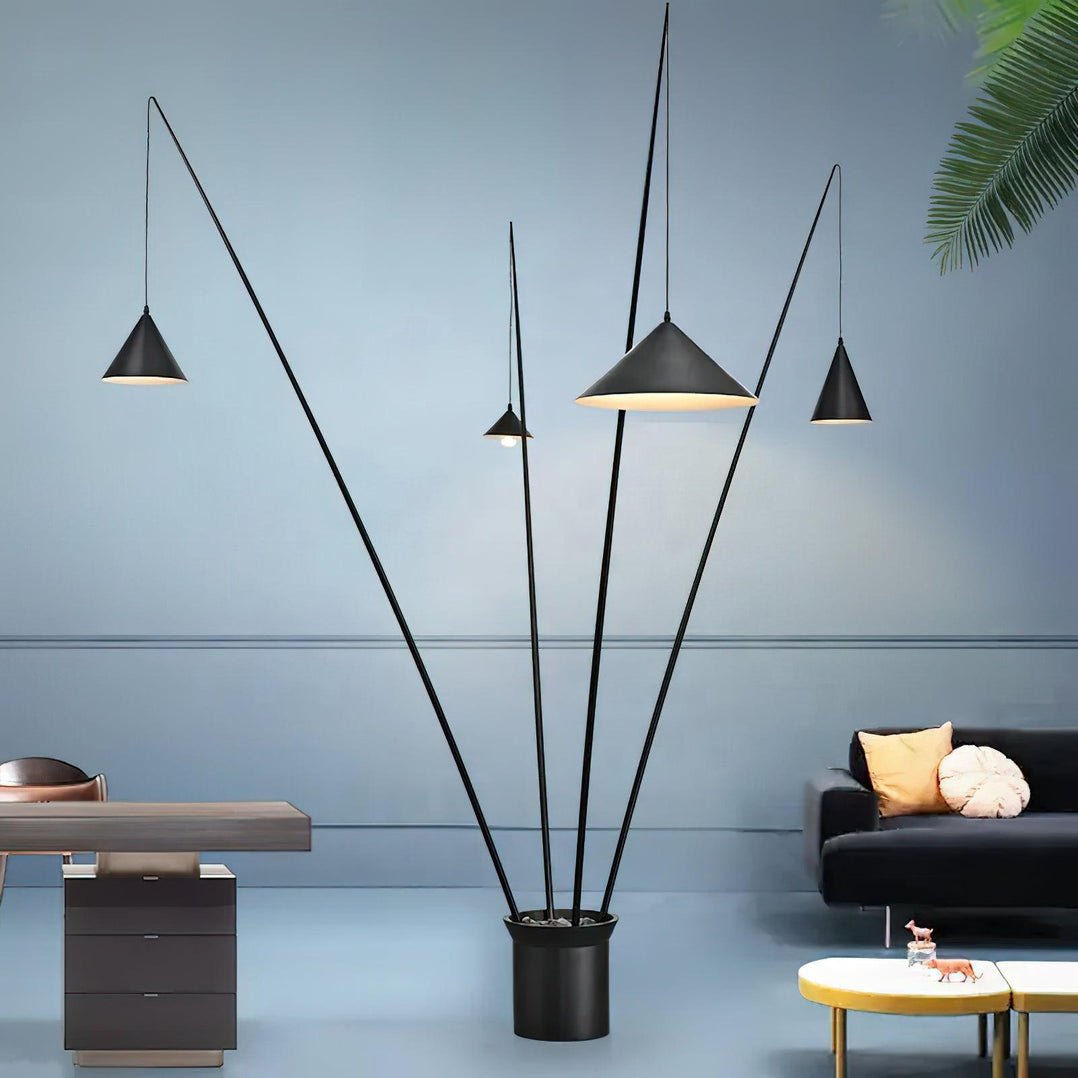 Canorara Multi-Arm Stehleuchte Schwarz