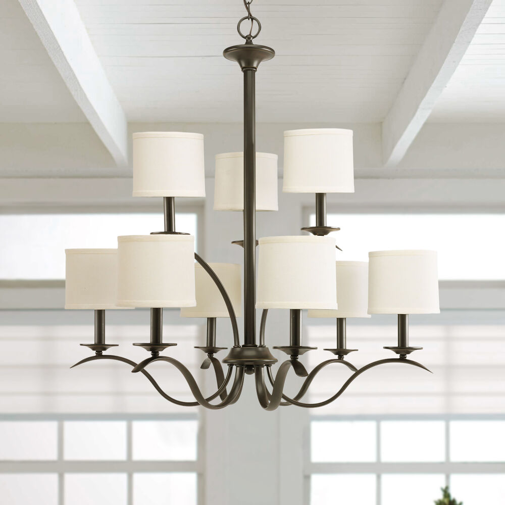 Vatnuvys traditioneller Premium-Messing-Stoff-Metall-Kronleuchter