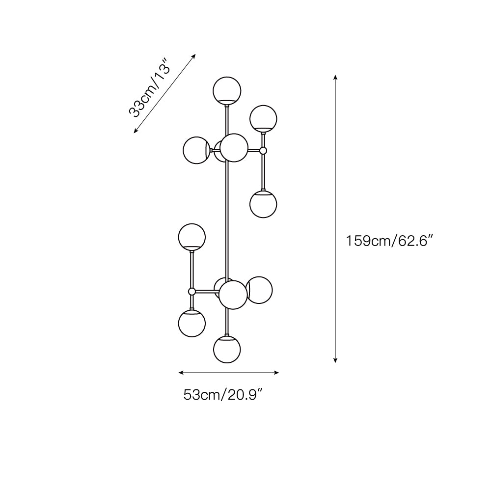 Ulfuvyo zeitgenössische minimalistische Wandleuchte aus Glas und Metall