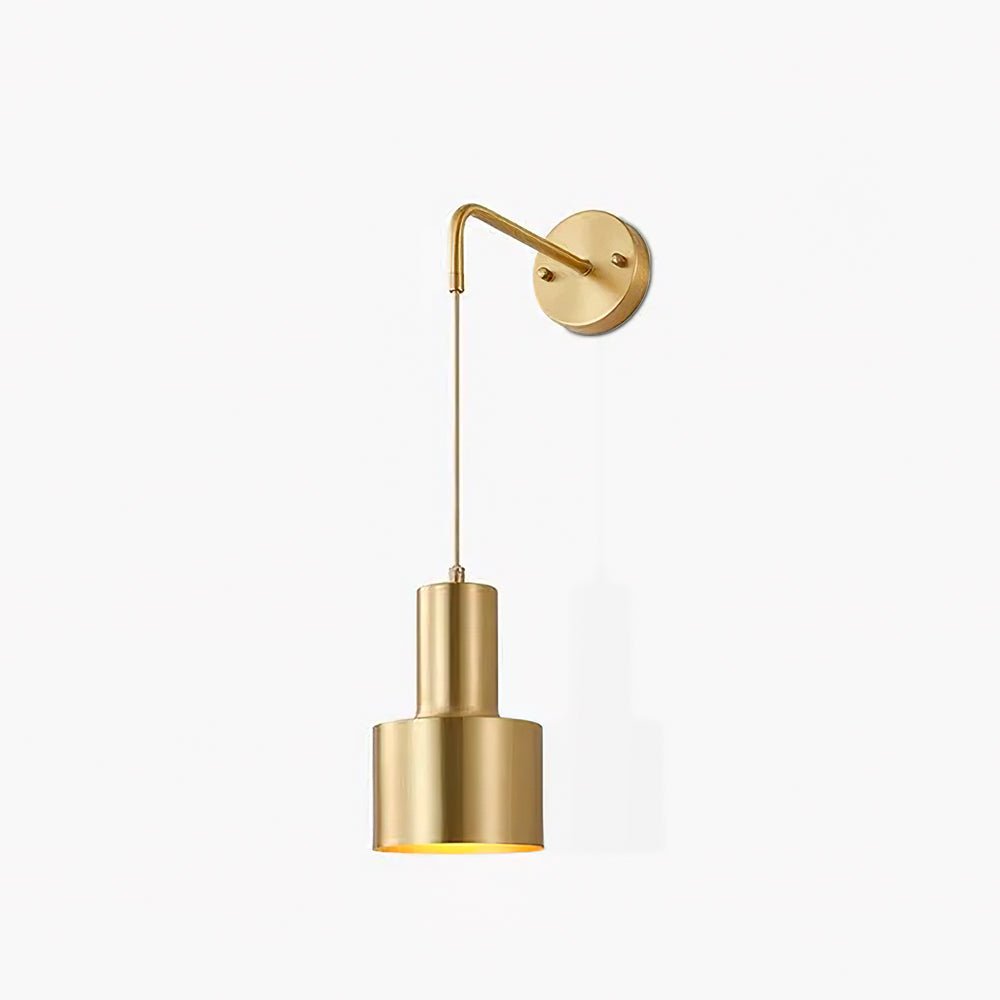 Alvina zeitgenössische minimalistische Wandleuchte aus Messing
