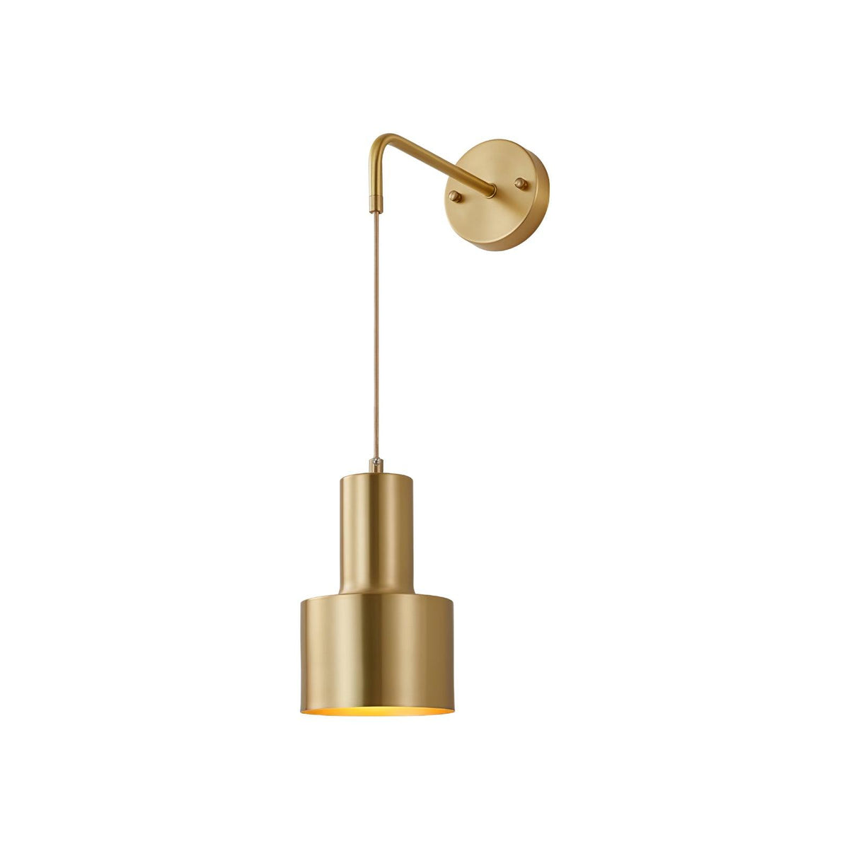 Alvina zeitgenössische minimalistische Wandleuchte aus Messing