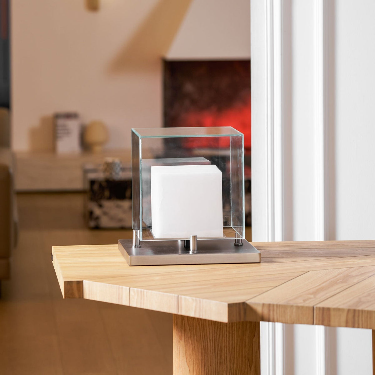 Cubo Alabaster Tischleuchte