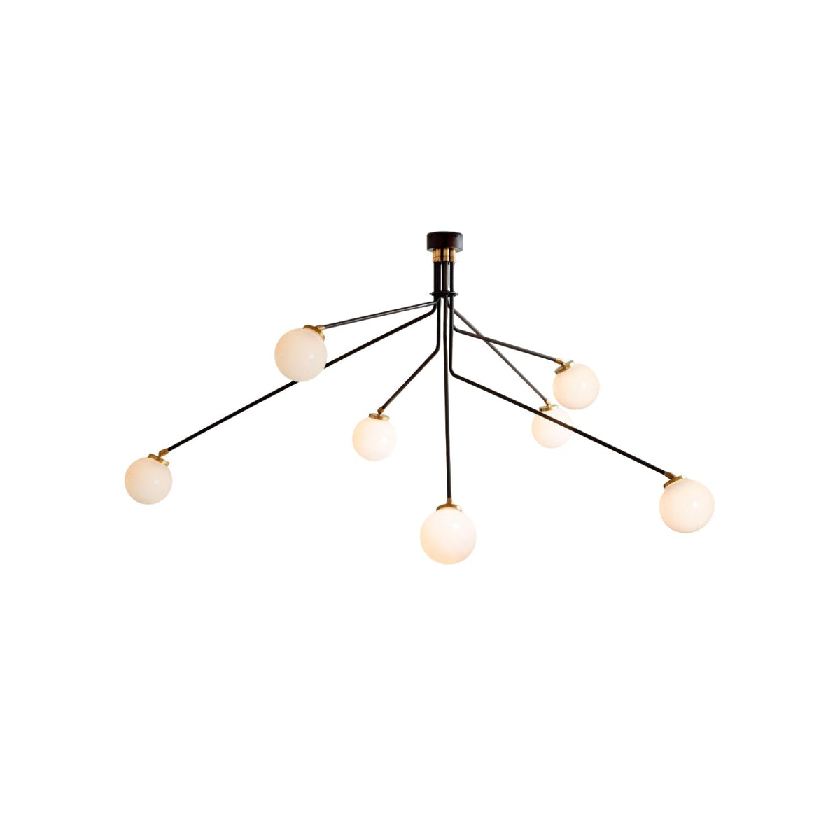Vatnuvyo moderne minimalistische Deckenleuchte aus Messing mit Metall und Glas