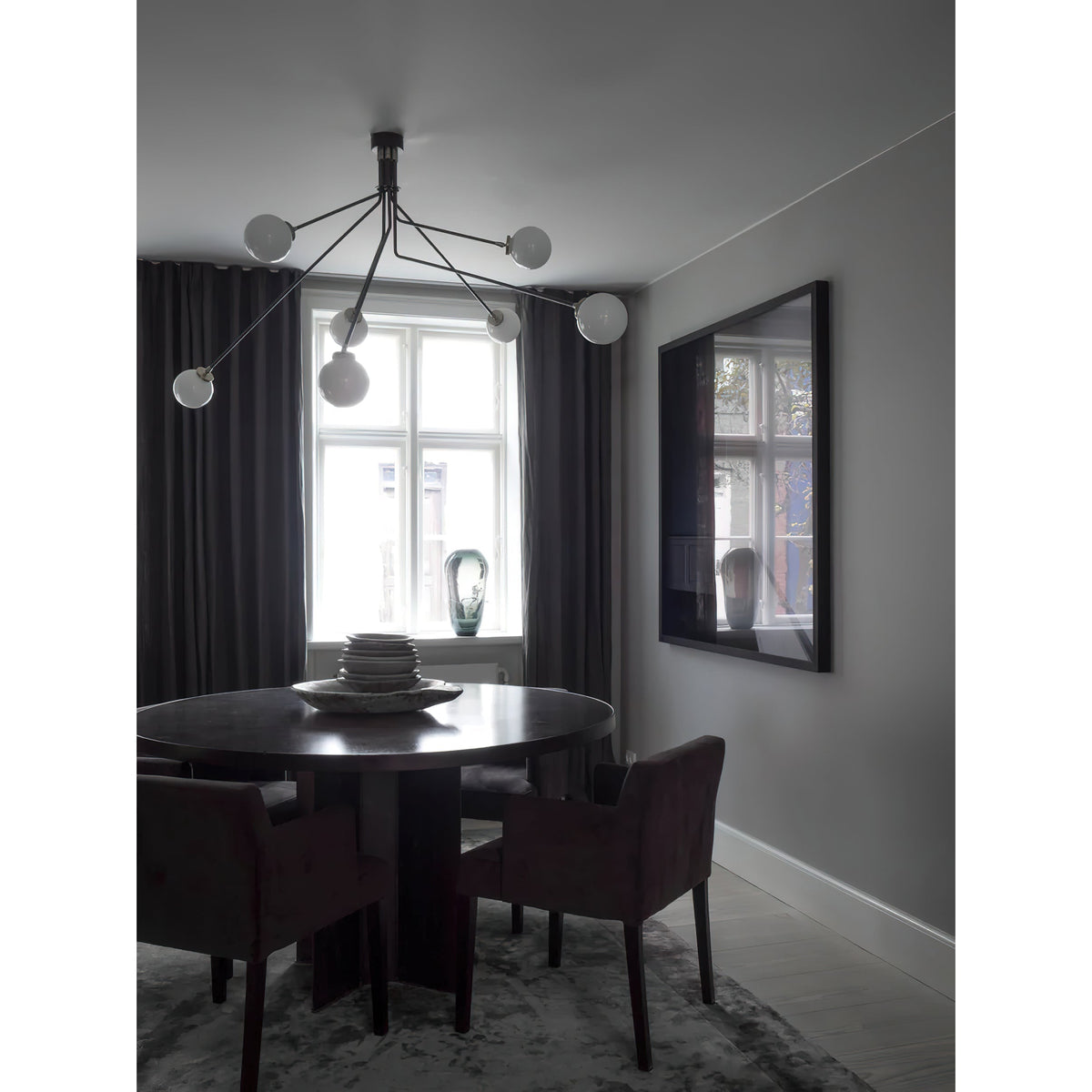 Vatnuvyo moderne minimalistische Deckenleuchte aus Messing mit Metall und Glas