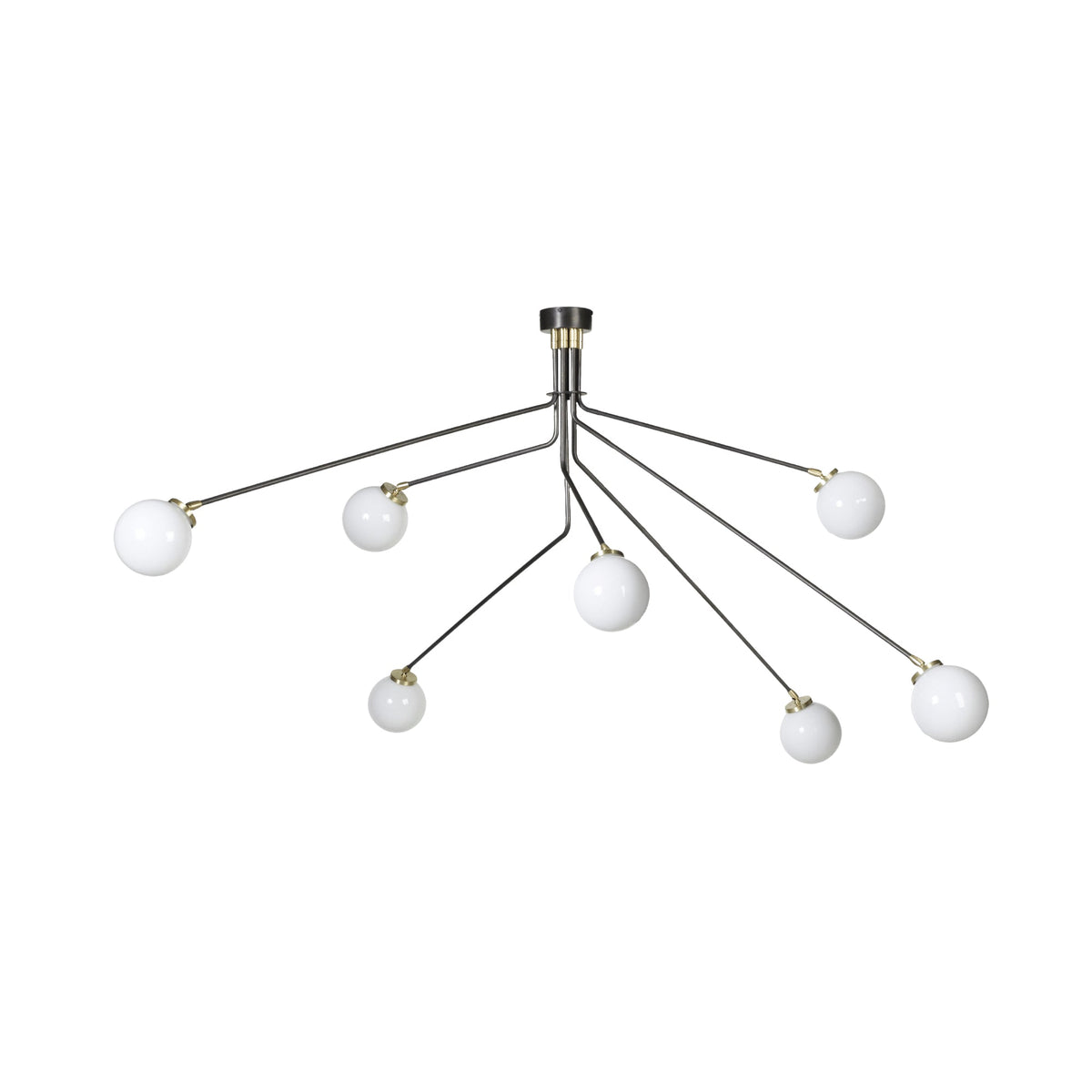 Vatnuvyo moderne minimalistische Deckenleuchte aus Messing mit Metall und Glas