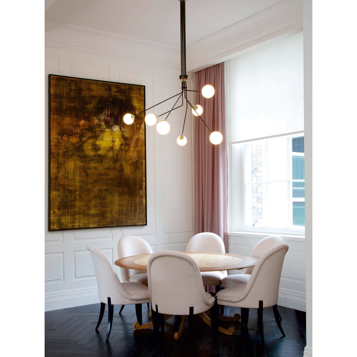 Vatnuvyo moderne minimalistische Deckenleuchte aus Messing mit Metall und Glas