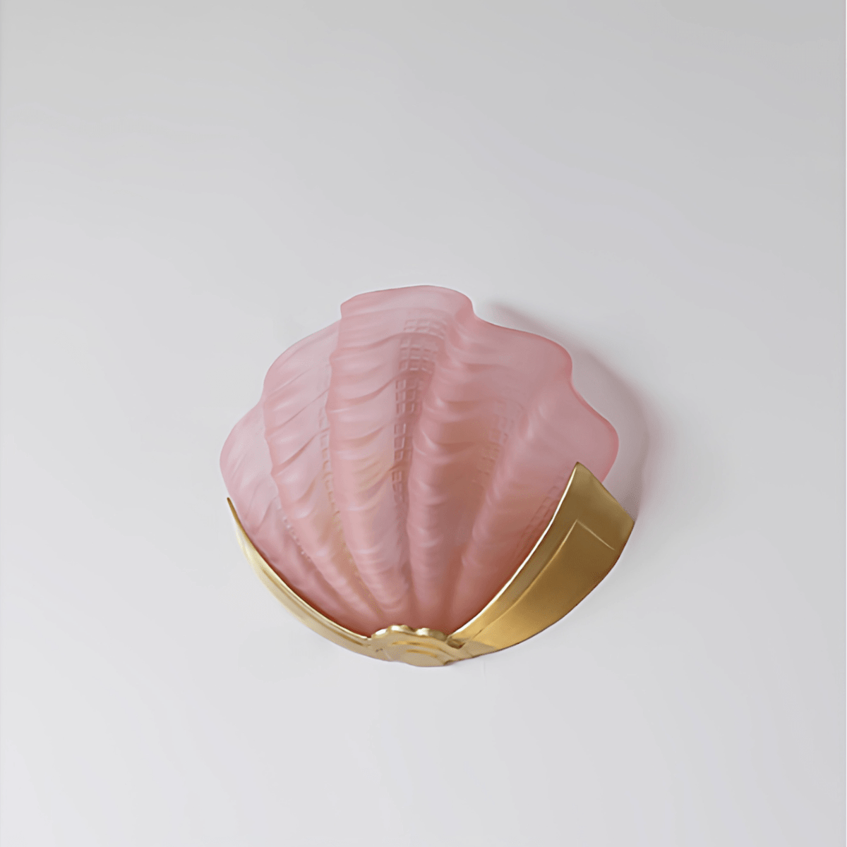 Nico Wandleuchte Art Deco Pendelleuchte aus Glas mit Wellenrand