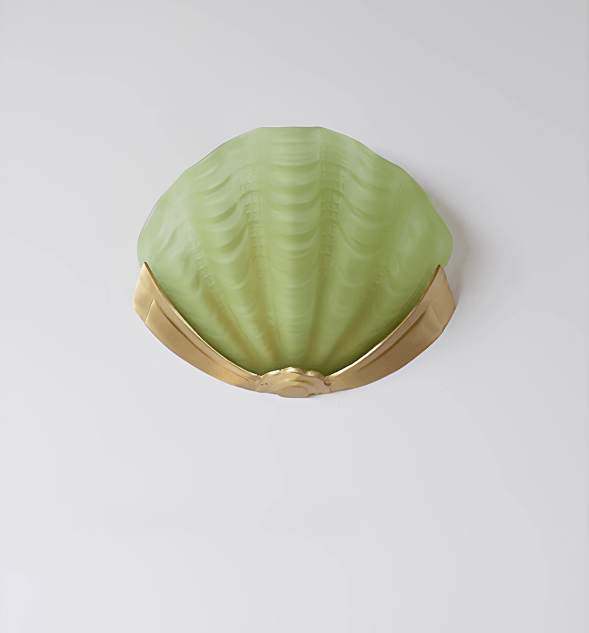 Nico Wandleuchte Art Deco Pendelleuchte aus Glas mit Wellenrand