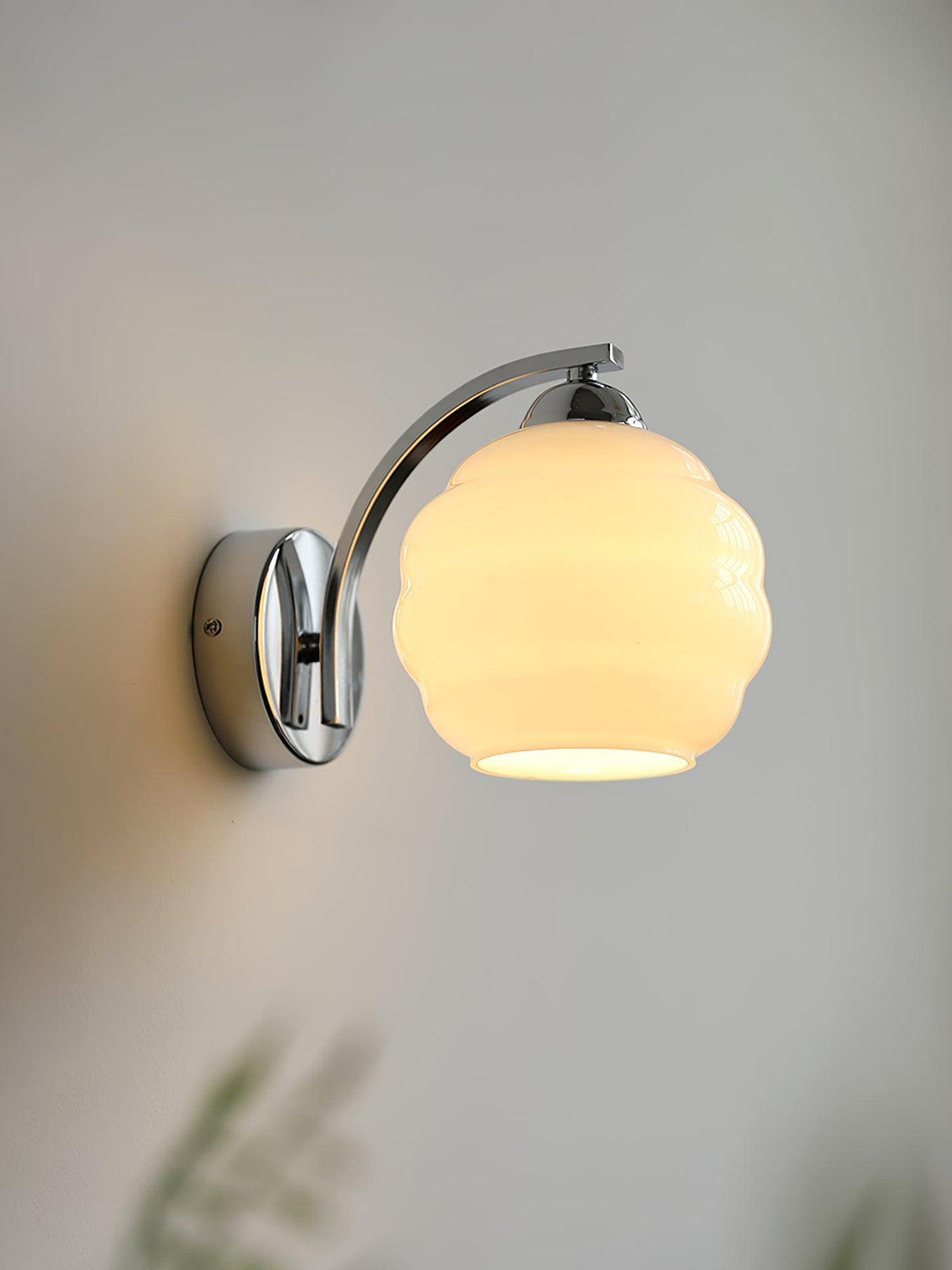 Veloelia Wandleuchte Art Deco Vintage Glas