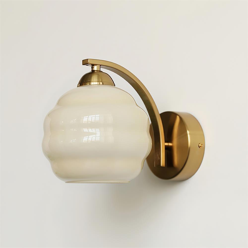 Veloelia Wandleuchte Art Deco Vintage Glas