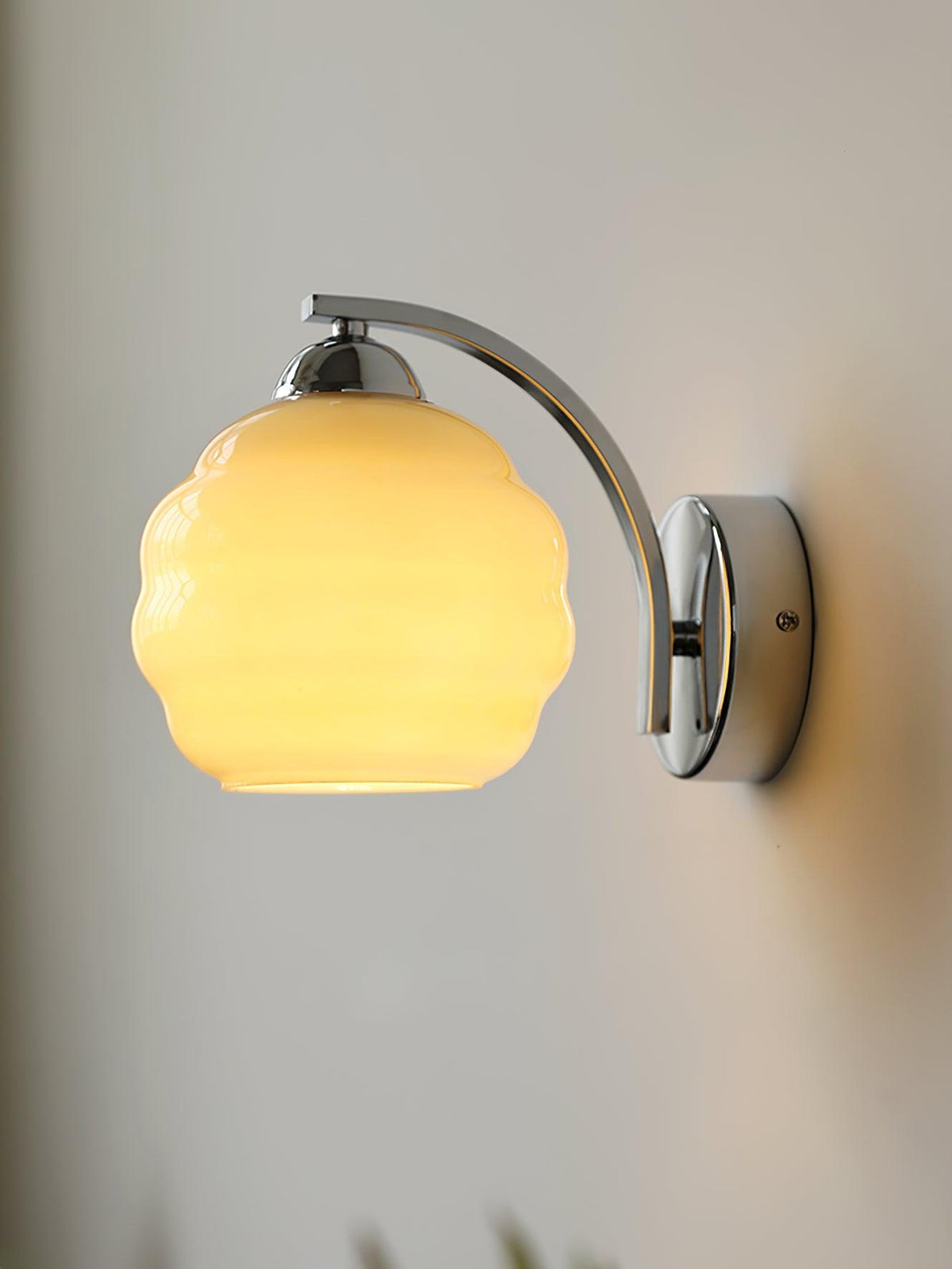 Veloelia Wandleuchte Art Deco Vintage Glas