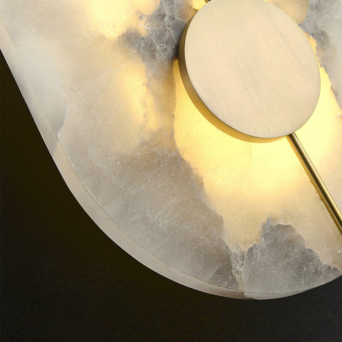 Citheira Minimalistische Alabaster-Wandleuchte