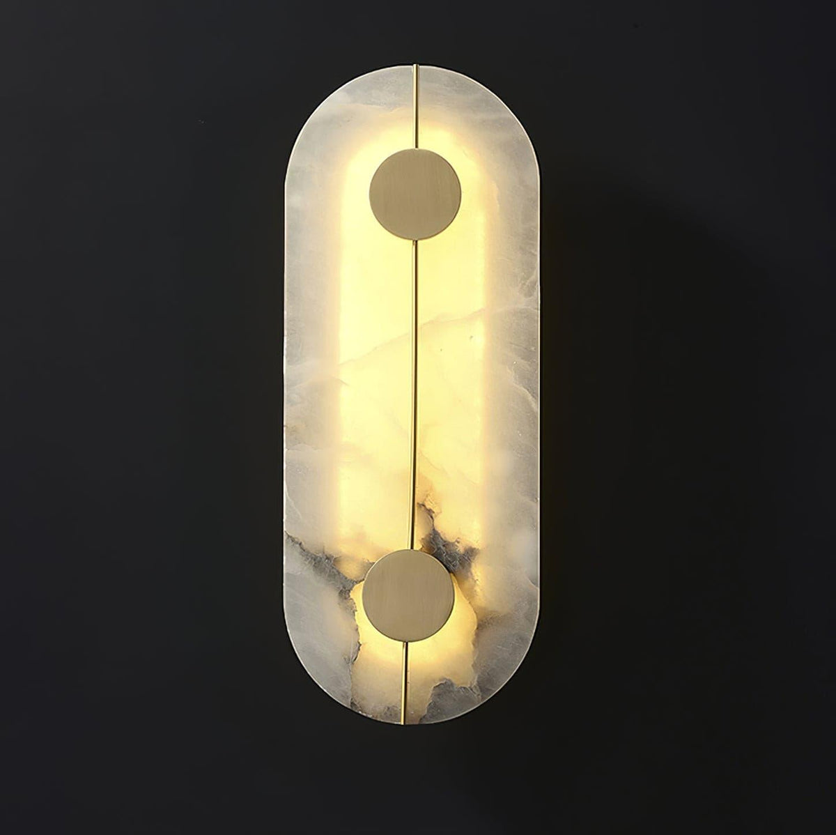 Citheira Minimalistische Alabaster-Wandleuchte