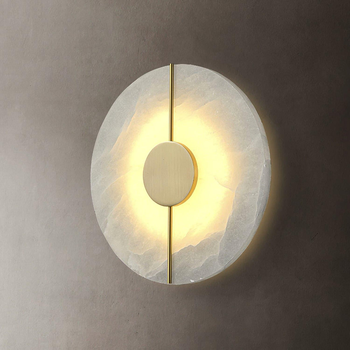 Citheira Minimalistische Alabaster-Wandleuchte