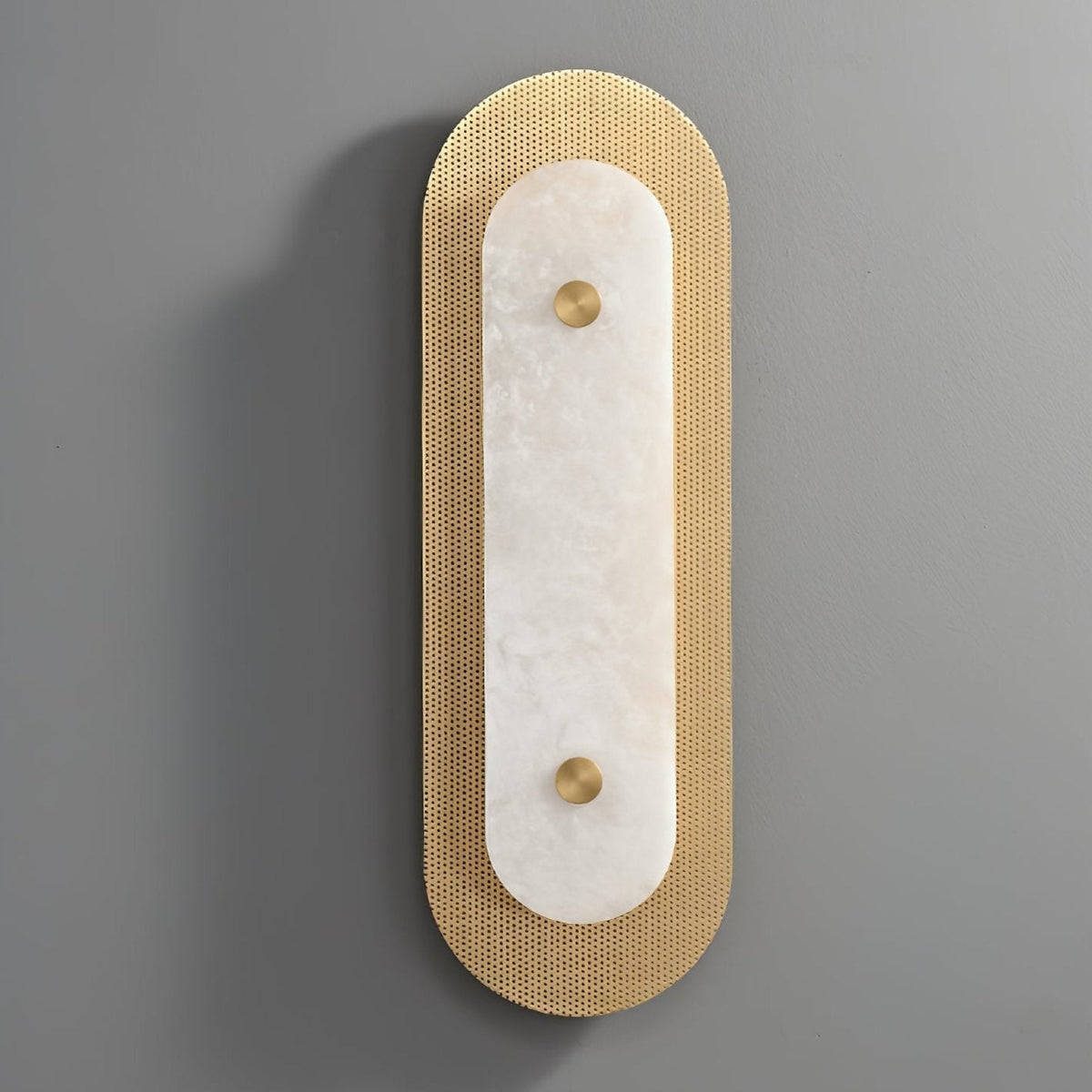 Celaeeth Oval Alabaster-Wandleuchte