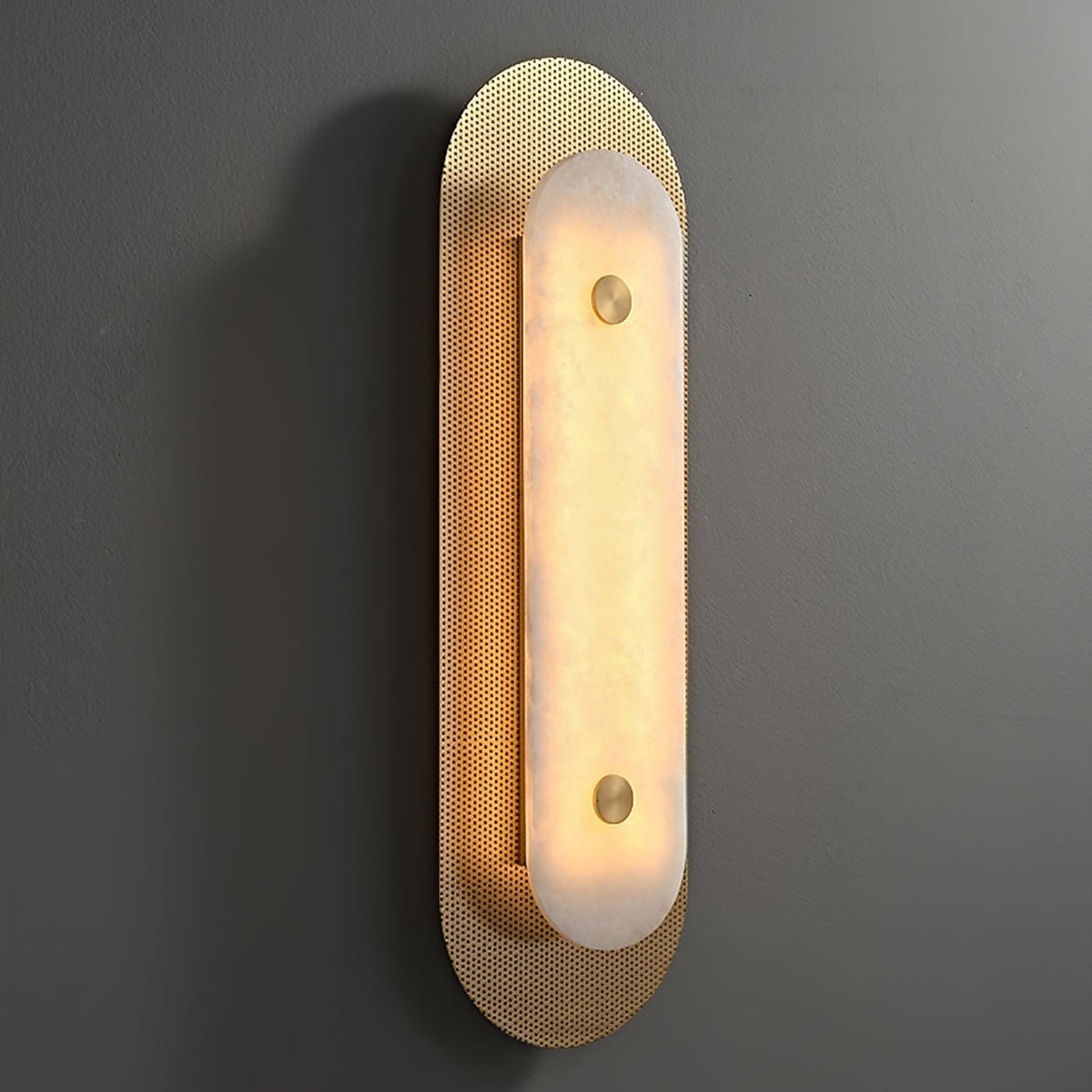 Celaeeth Oval Alabaster-Wandleuchte