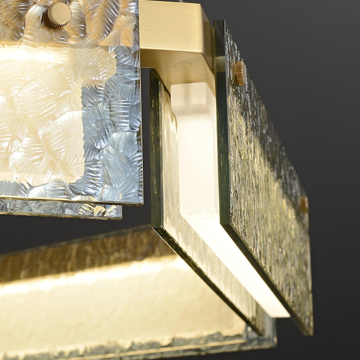 Hexa luxuriöser Kronleuchter aus Glas mit LED