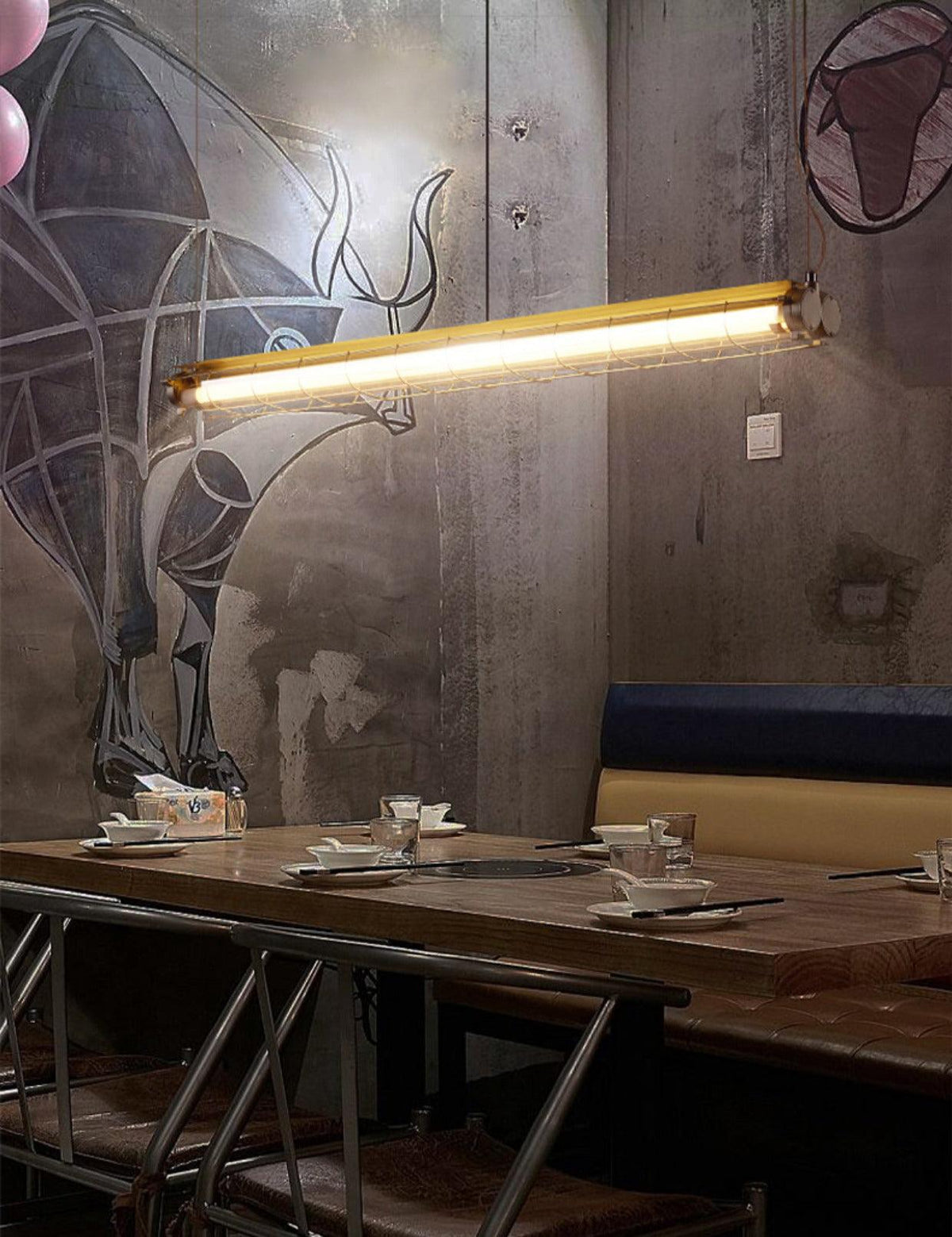 Alaric industrielle lineare Pendelleuchte