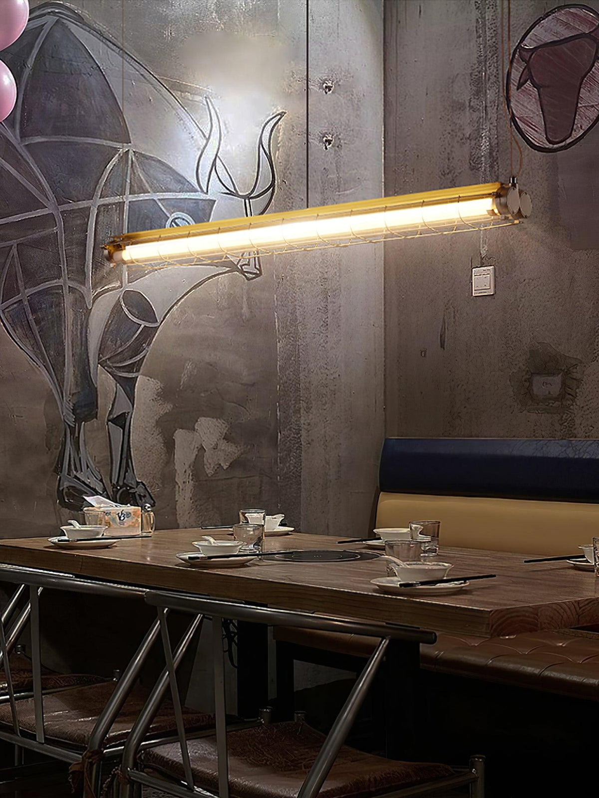 Alaric industrielle lineare Pendelleuchte