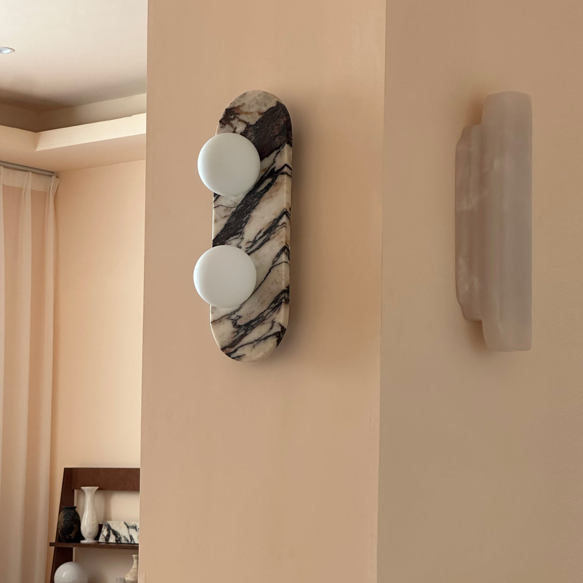 Alvuvyo Elegance Moderne Marmor-Wandleuchte