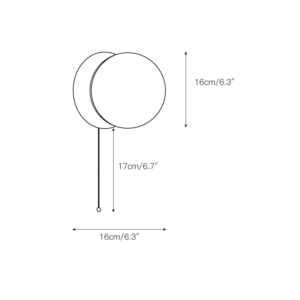 Norisaria Travertin-Wandleuchte aus Glas