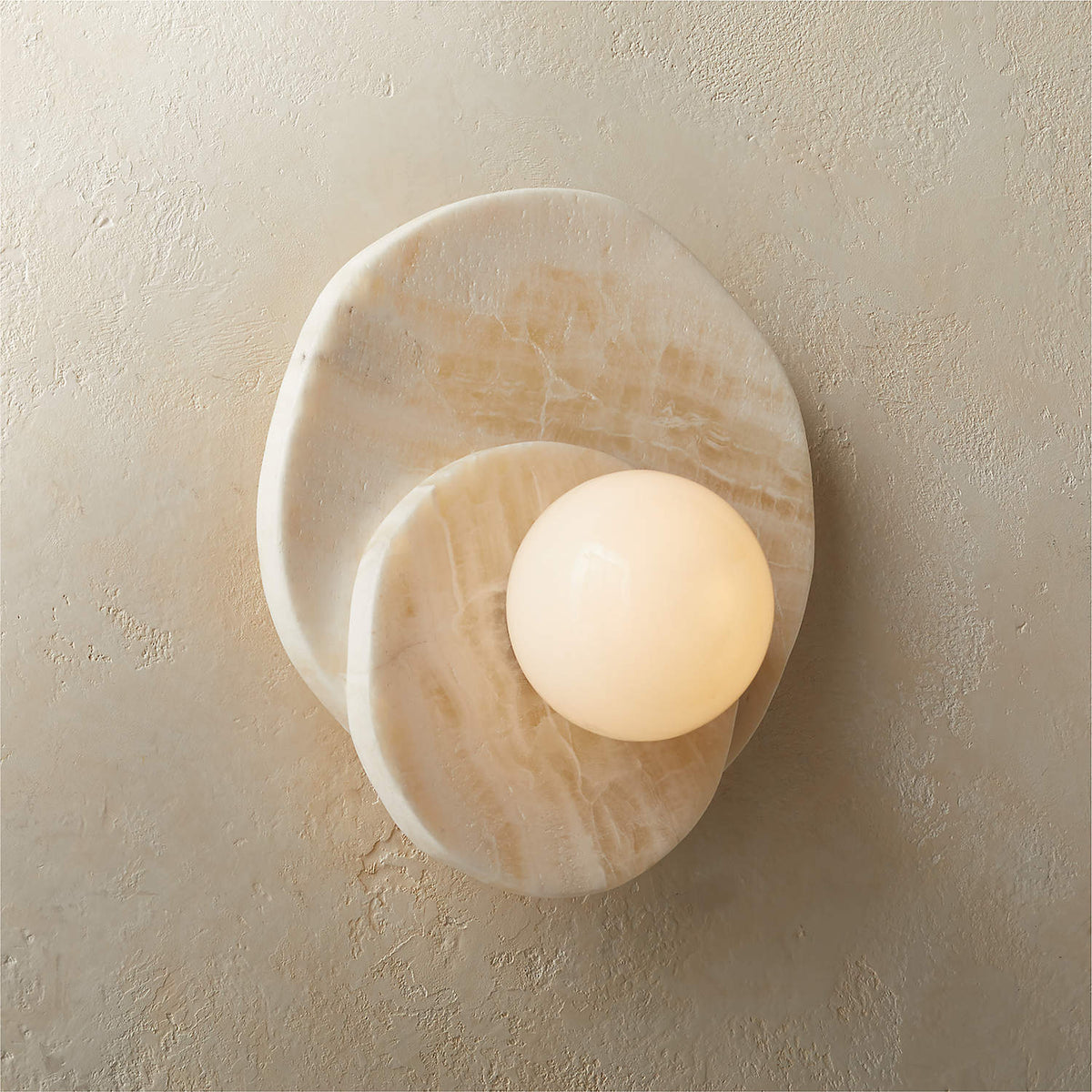 Alorarae Organic Alabaster Wandleuchte