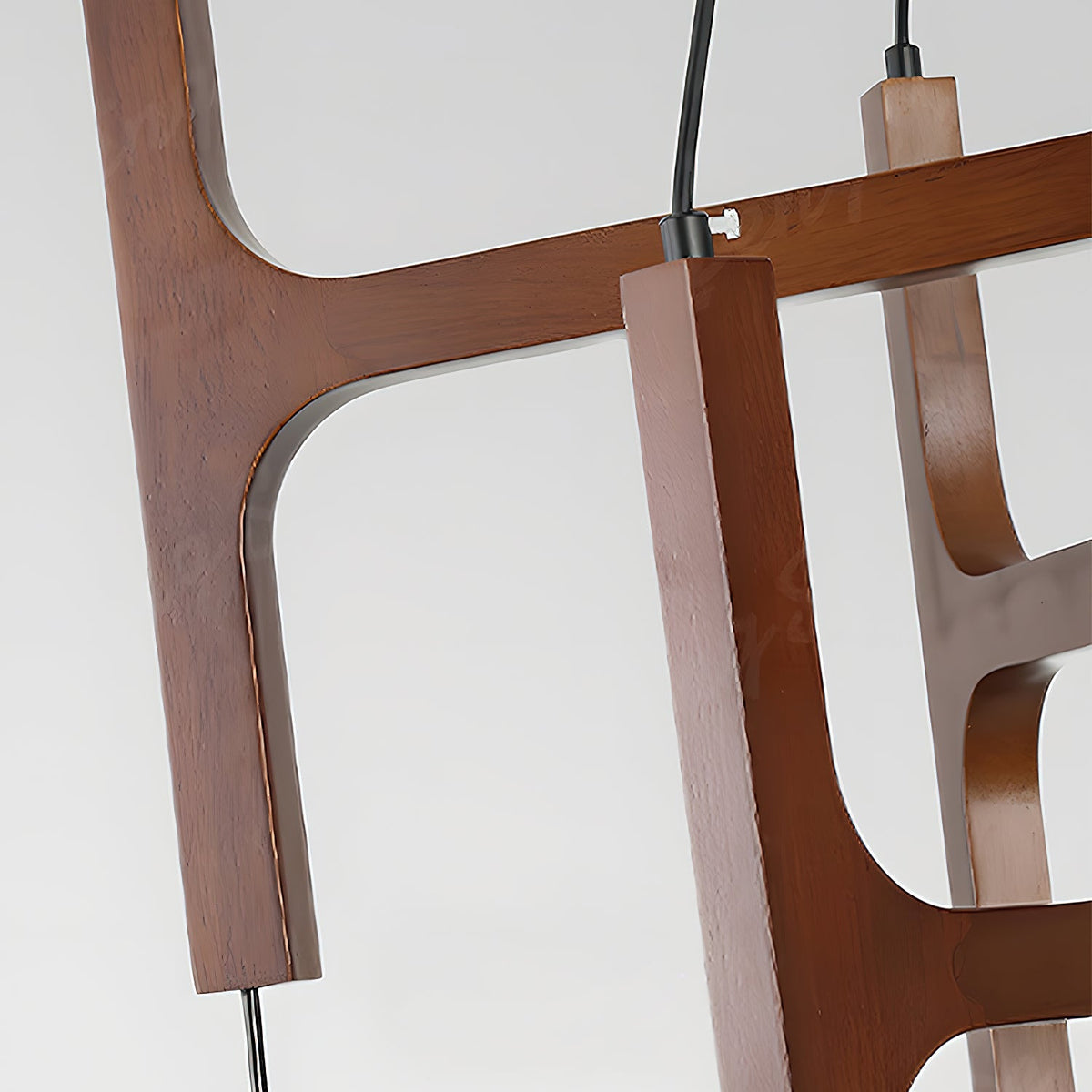 Terra Geometrischer Kronleuchter aus Holz