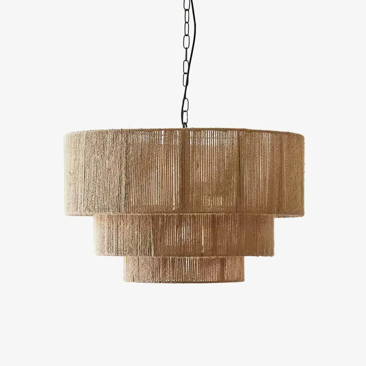 Cascade Pendelleuchte aus Jutefaden im rustikalen Stil