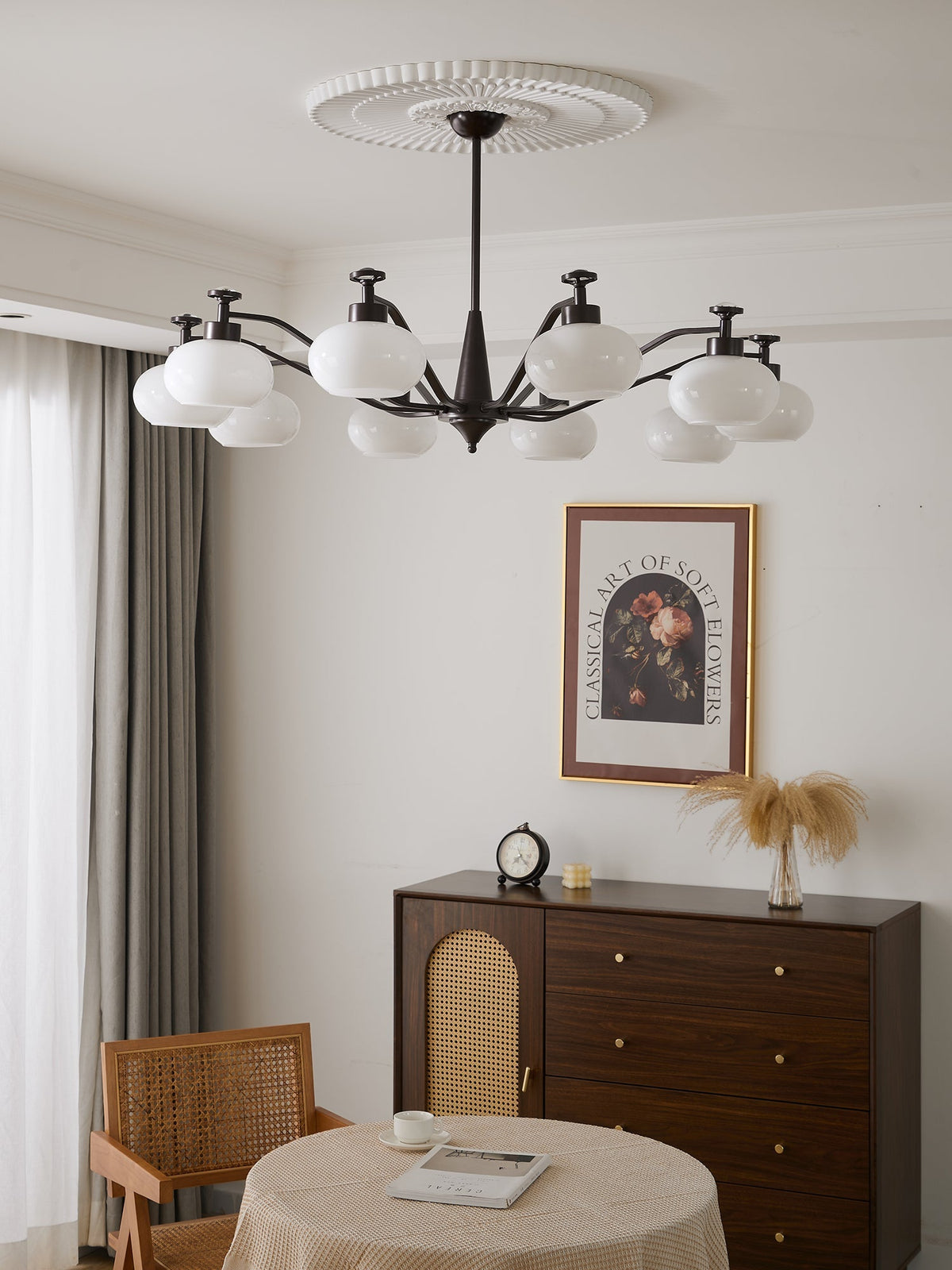 Althaen Elegance Vintage-Glas-Kronleuchter