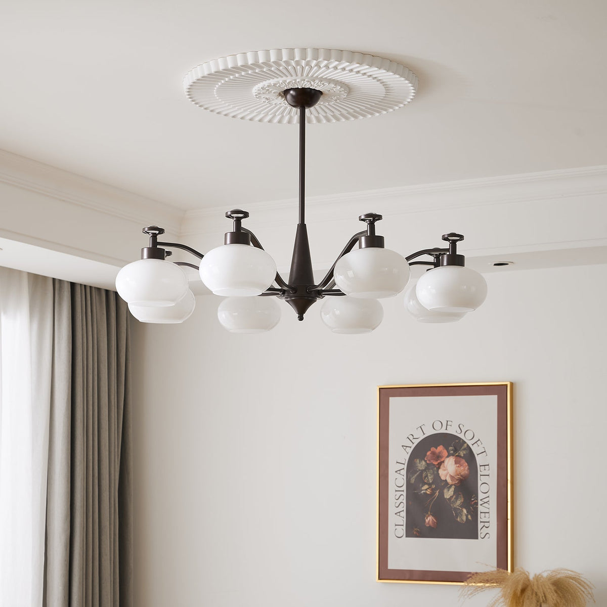 Althaen Elegance Vintage-Glas-Kronleuchter
