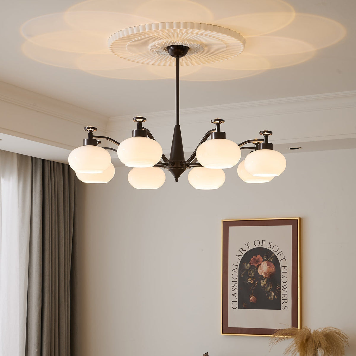 Althaen Elegance Vintage-Glas-Kronleuchter