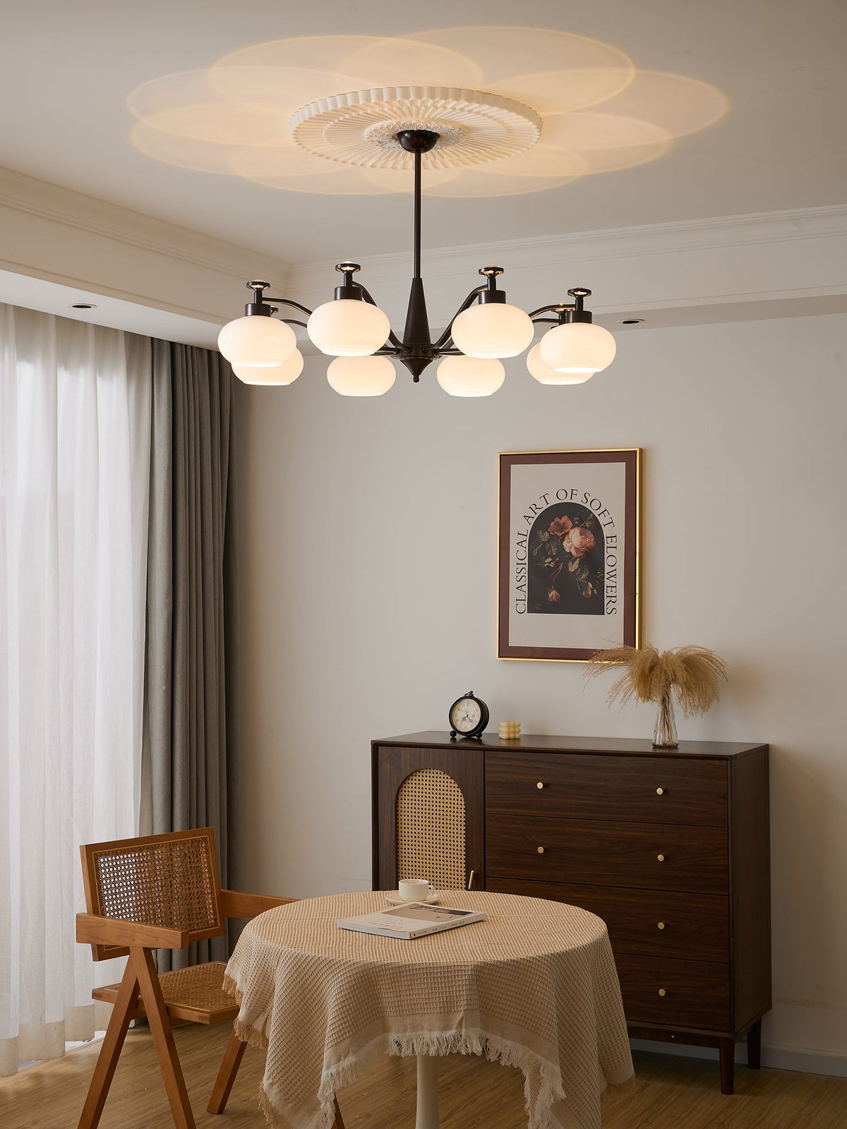 Althaen Elegance Vintage-Glas-Kronleuchter