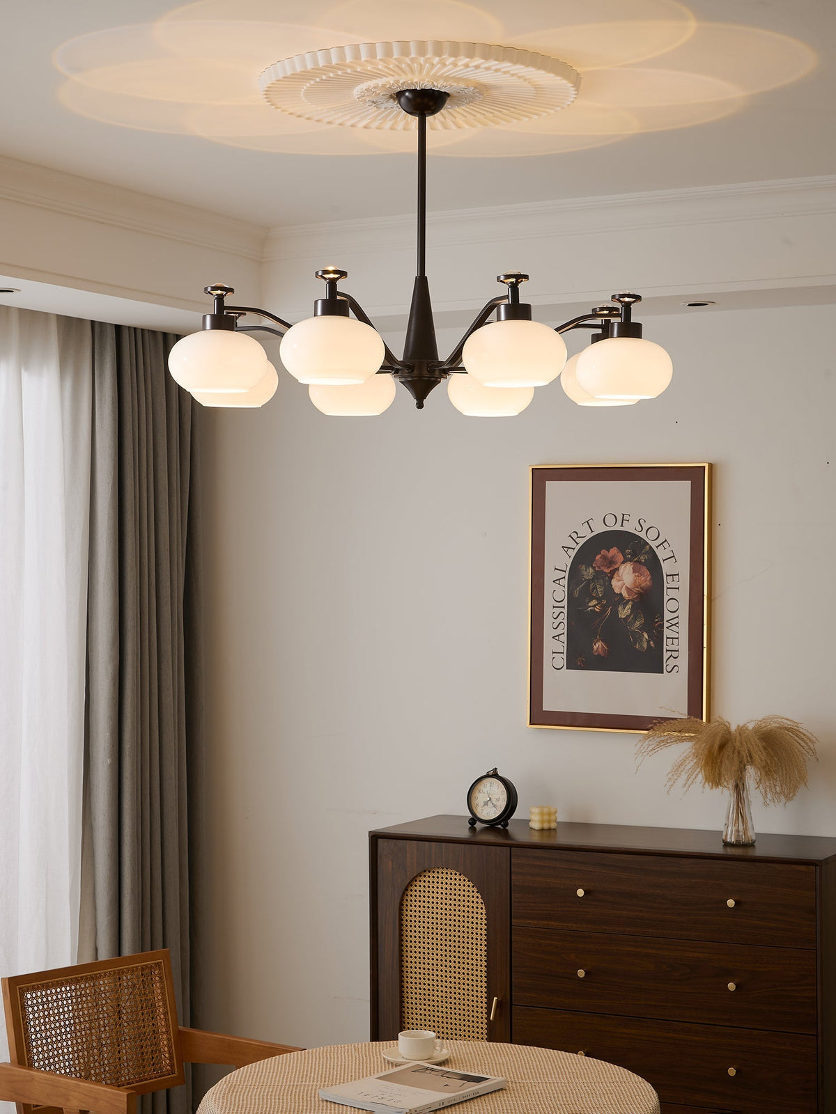 Althaen Elegance Vintage-Glas-Kronleuchter