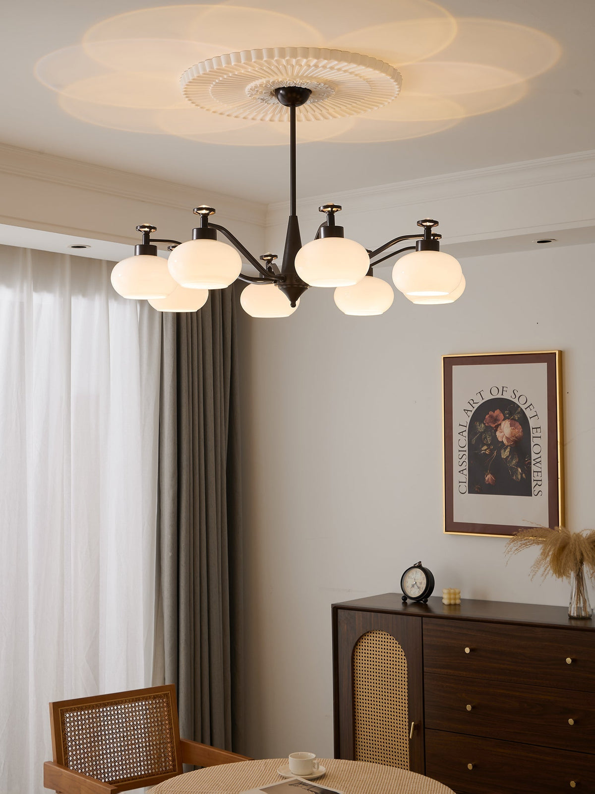 Althaen Elegance Vintage-Glas-Kronleuchter