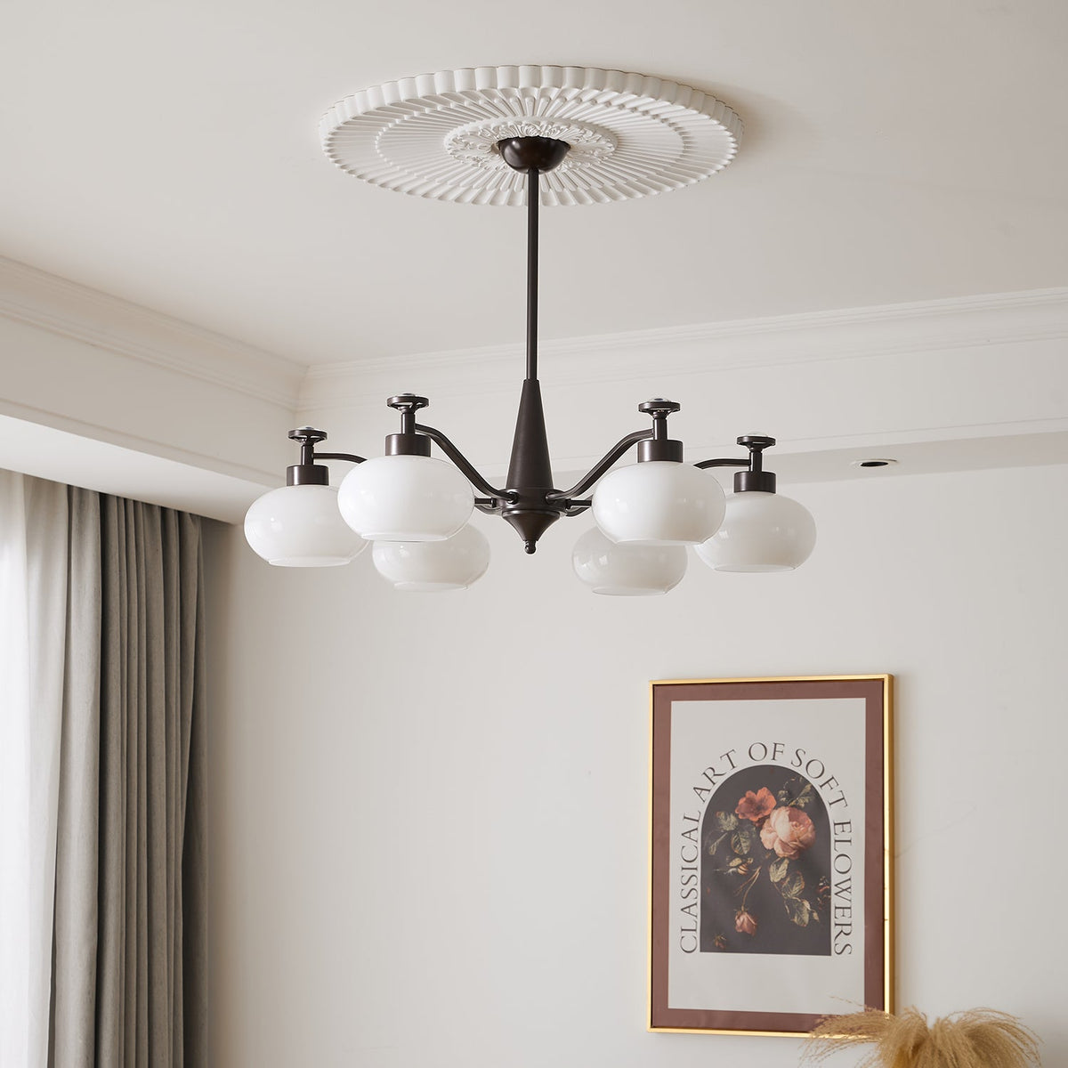 Althaen Elegance Vintage-Glas-Kronleuchter