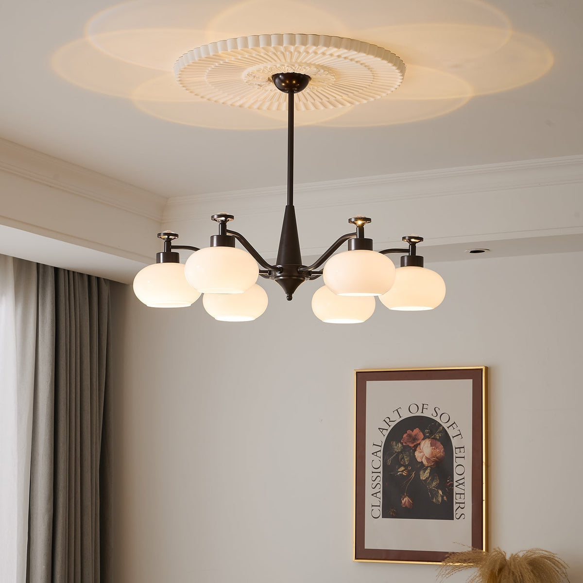 Althaen Elegance Vintage-Glas-Kronleuchter