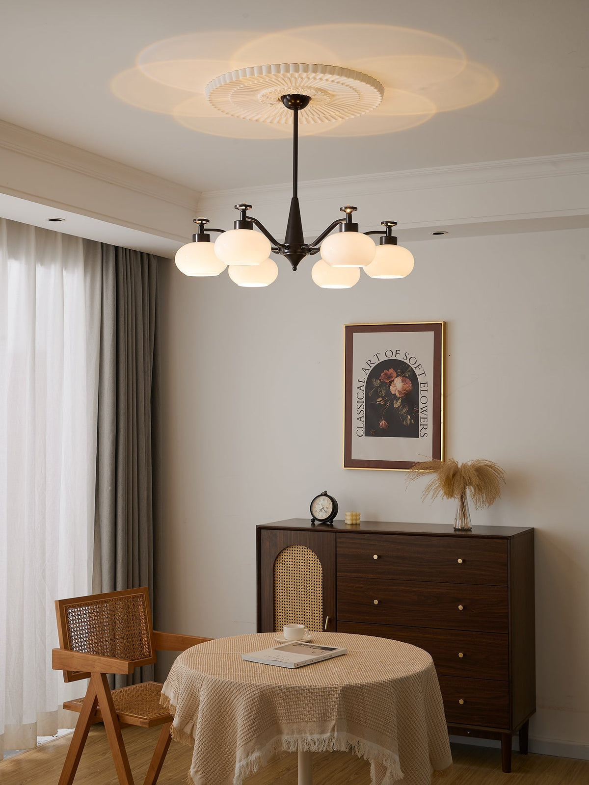 Althaen Elegance Vintage-Glas-Kronleuchter