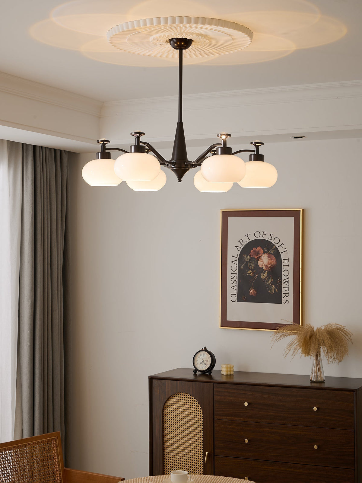 Althaen Elegance Vintage-Glas-Kronleuchter