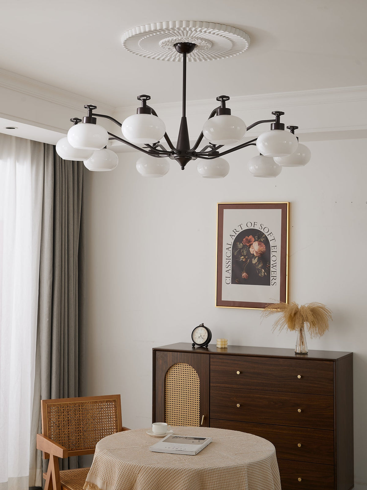Althaen Elegance Vintage-Glas-Kronleuchter