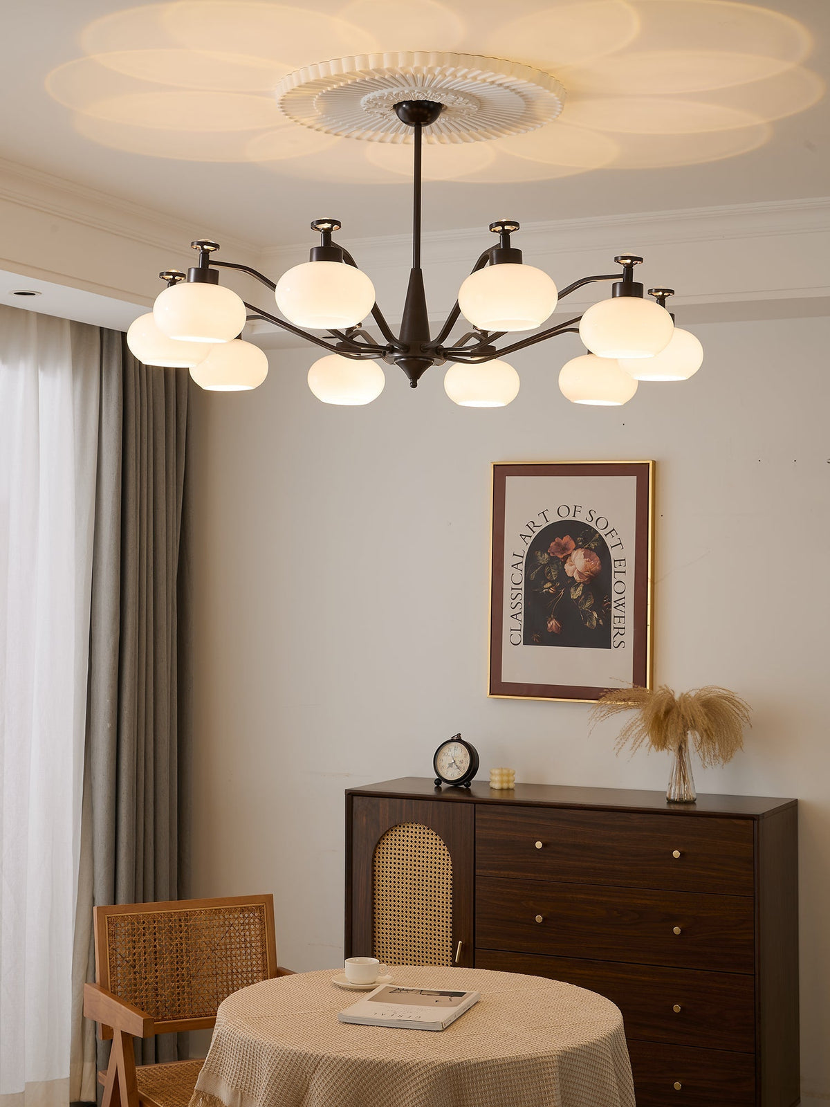 Althaen Elegance Vintage-Glas-Kronleuchter