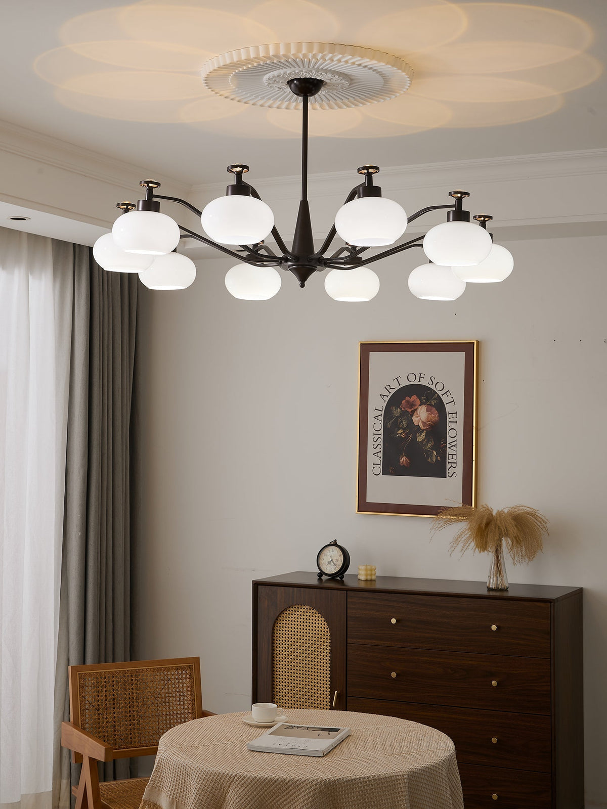 Althaen Elegance Vintage-Glas-Kronleuchter