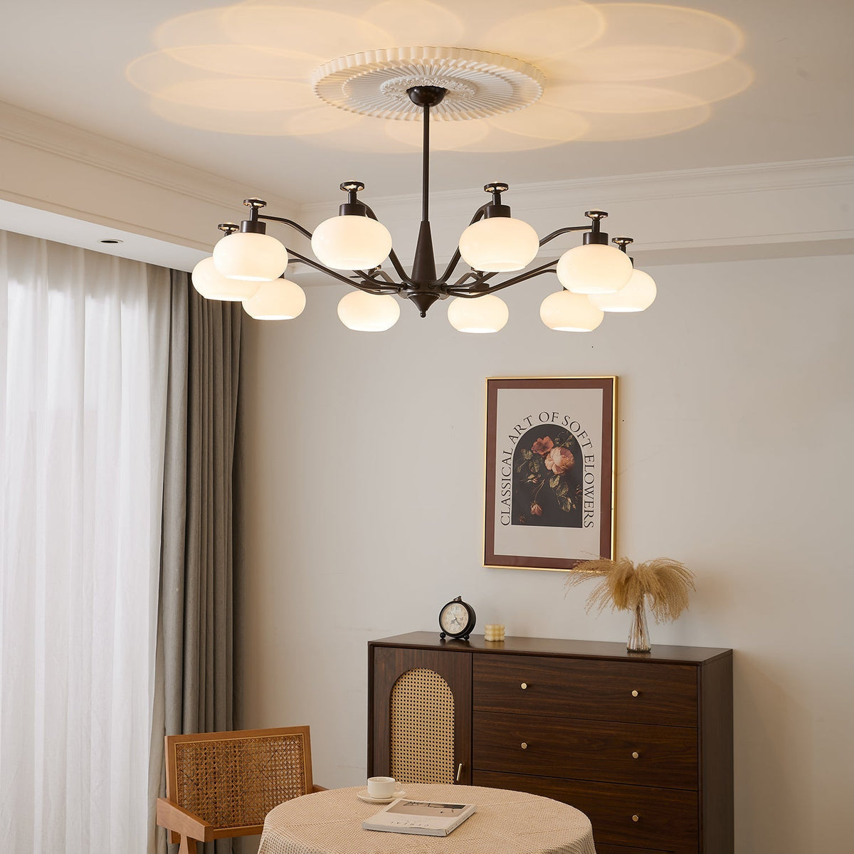 Althaen Elegance Vintage-Glas-Kronleuchter