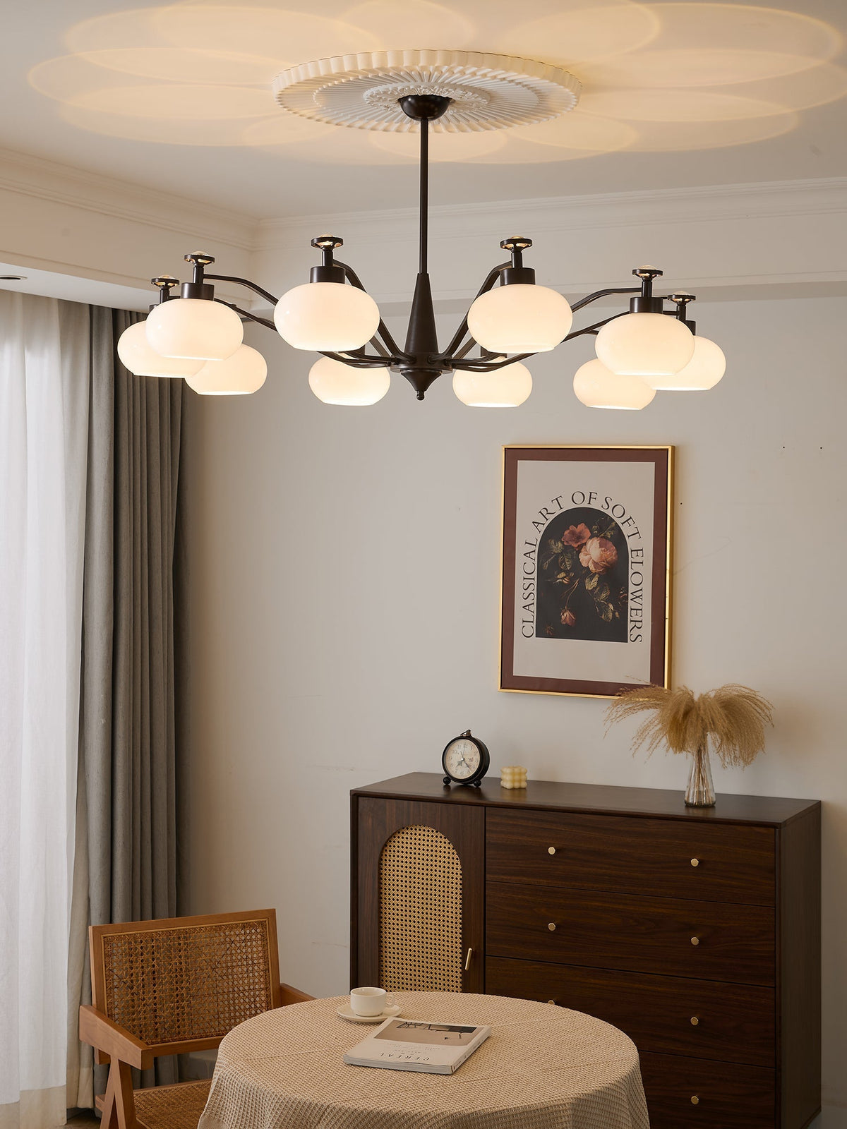 Althaen Elegance Vintage-Glas-Kronleuchter